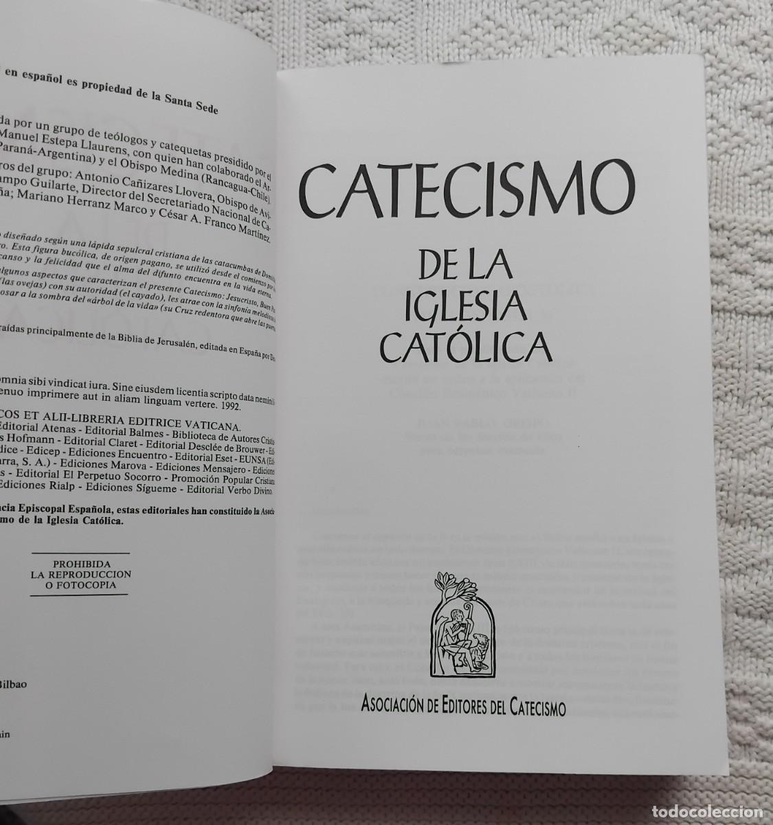 Libros de segunda mano: CATECISMO DE LA IGLESIA CATOLICA - Foto 2