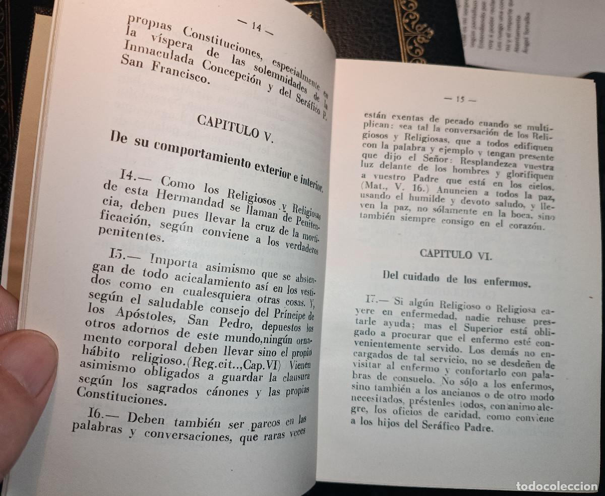 Libros de segunda mano: Regla y constitucion de las franciscanas de la Inmaculada concepci&oacute;n - Foto 4