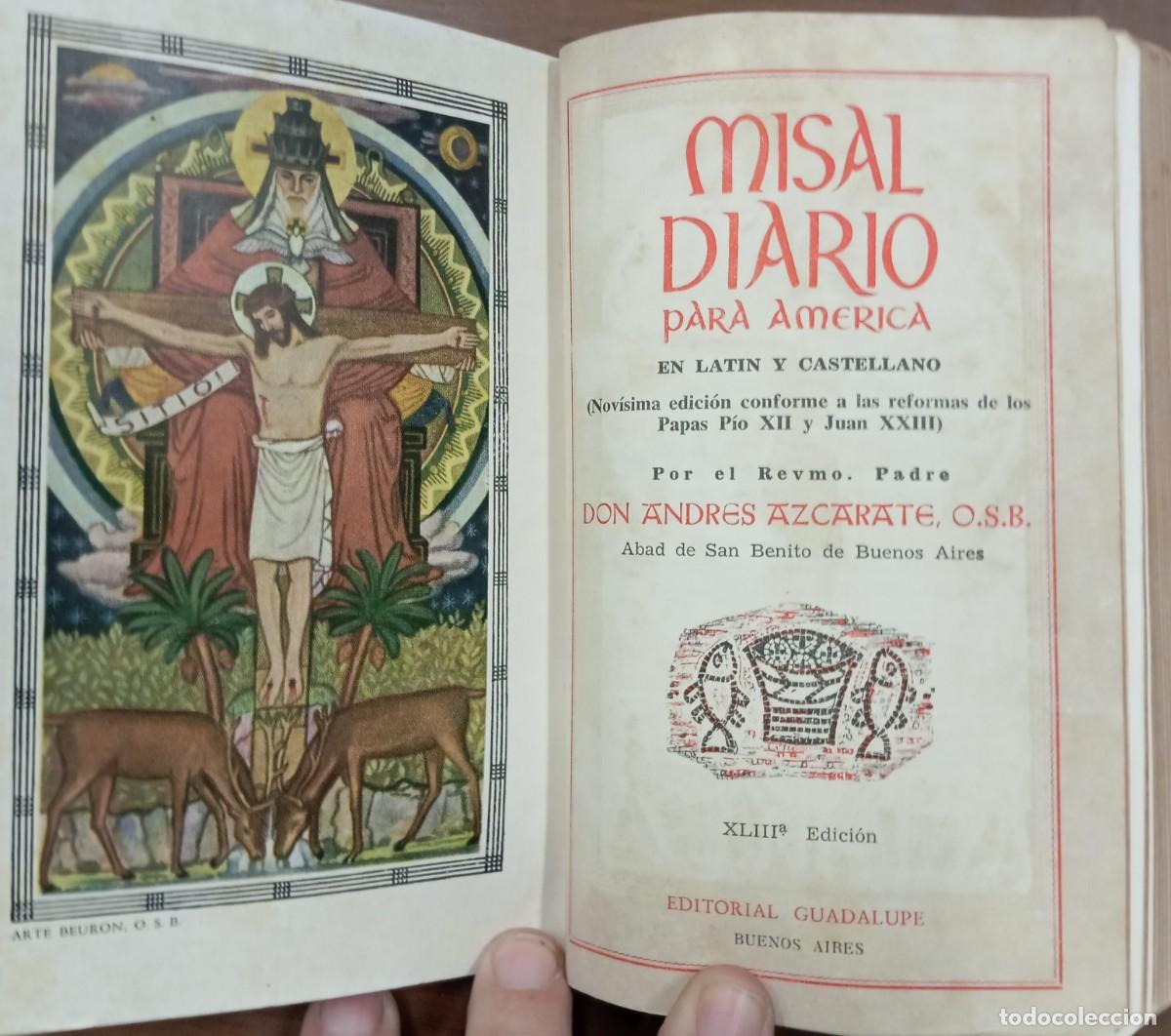 Gebrauchte B&uuml;cher: MISAL DIARIO PARA AMERICA EN LATIN Y CASTELLANO
