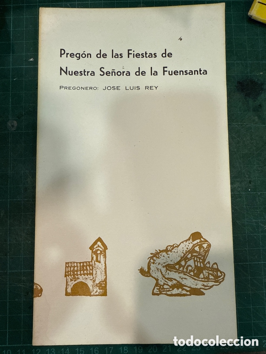 Libri di seconda mano: REY, Jos&eacute; Luis. Preg&oacute;n de las Fiestas de Nuestra Se&ntilde;ora de la Fuensanta
