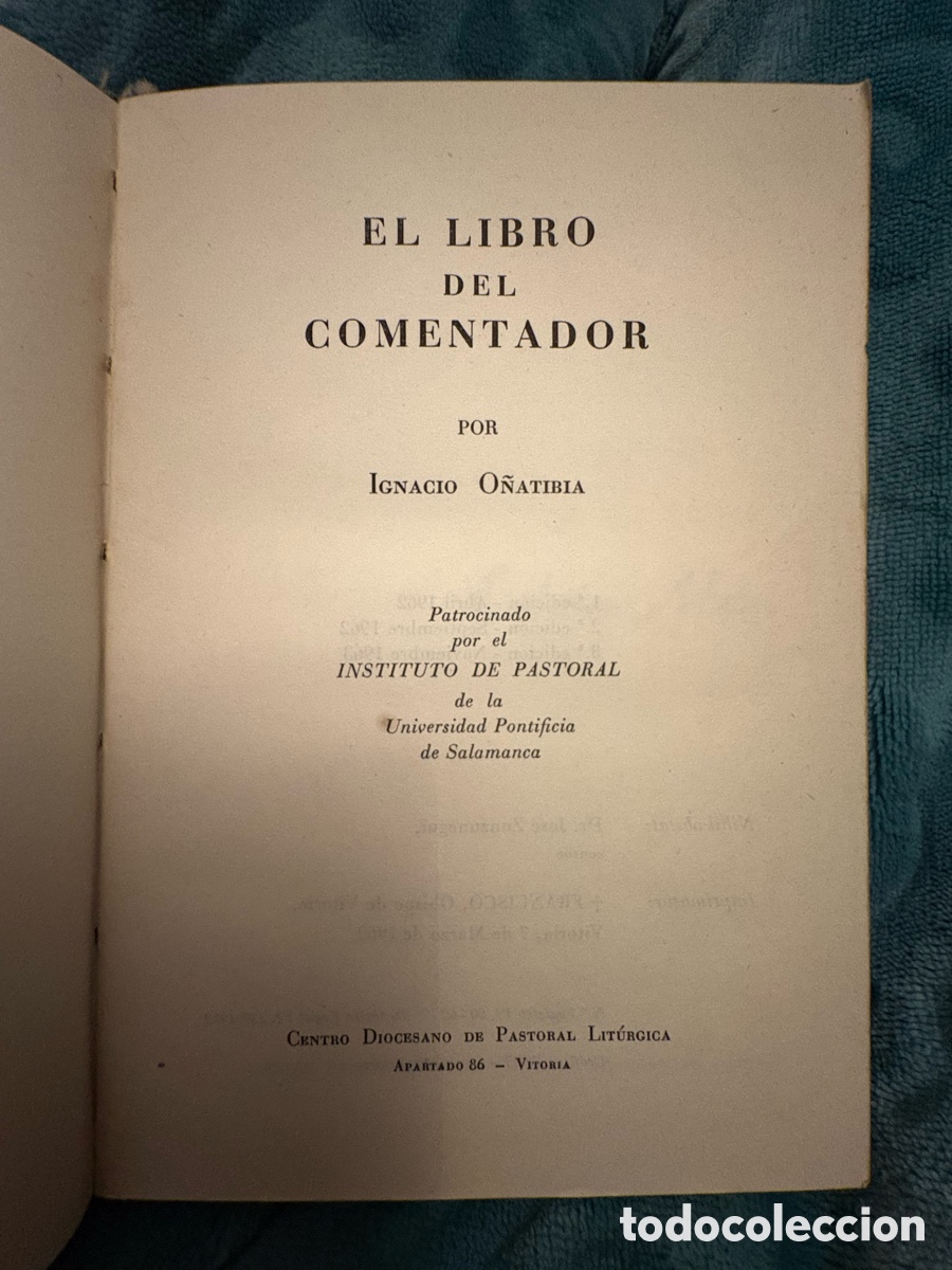 Libros de segunda mano: (L417) El libro del comentador - O&ntilde;atibia - 1962. - Foto 4