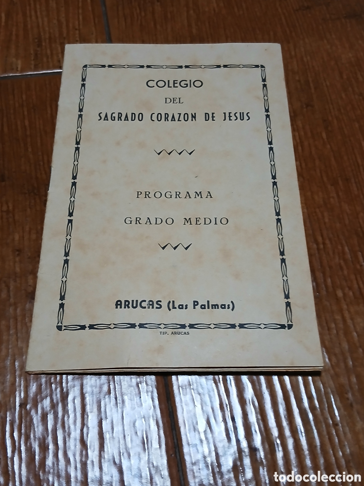 Libros de segunda mano: Cuaderno Colegio Sagrado Coraz&oacute;n de Jes&uacute;s -Arucas (Las Palmas)- 1.952/53 Grado Medio