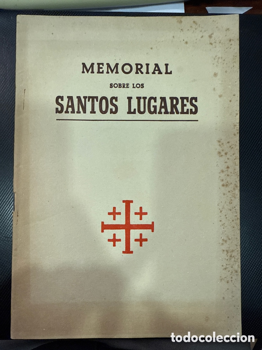 Libri di seconda mano: MEMORIAL sobre los Santos Lugares