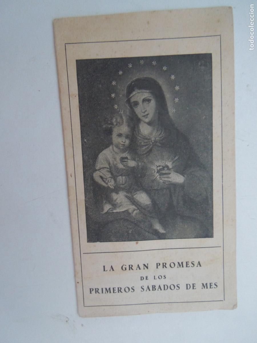 Second hand books: LA GRAN PROMESA DE LOS PRIMEROS SABADOS DE MES - MANUEL RUBIO CERCAS - COCULSA MADRID 1942.