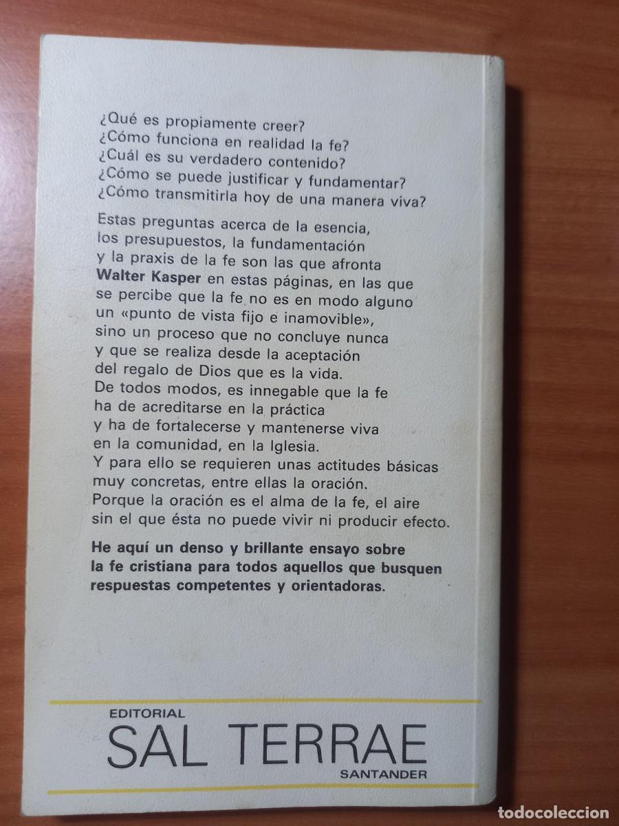 Libros de segunda mano: La fe que excede todo conocimiento. Walter Kasper - Foto 2