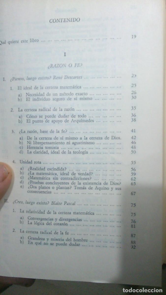 Libros de segunda mano: &iquest;EXISTE DIOS? HANS K&Uuml;NG. 4a EDICI&Oacute;N 1979 - Foto 4