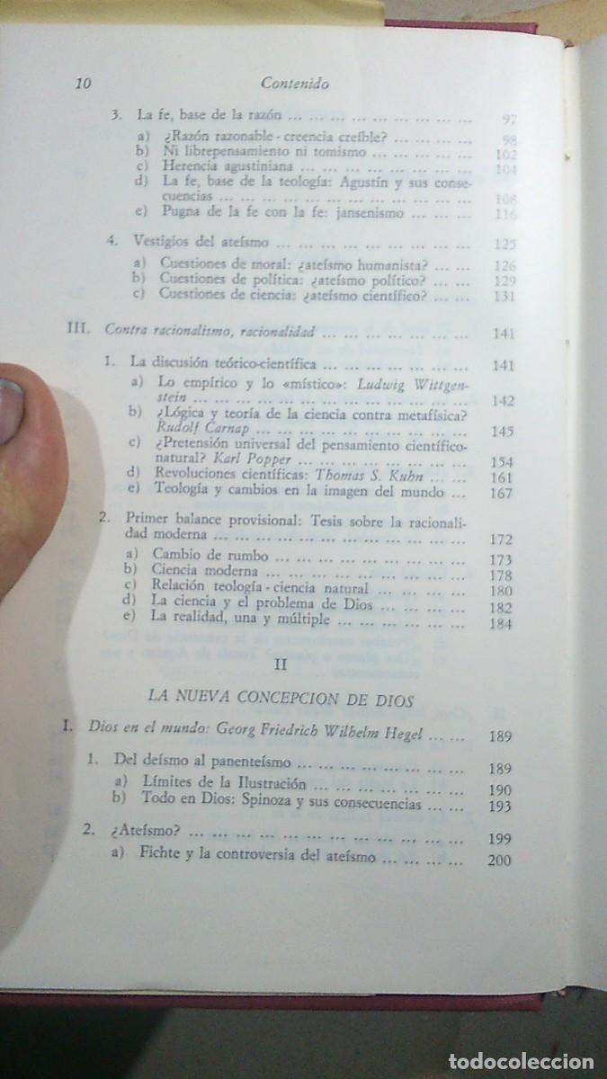 Libros de segunda mano: &iquest;EXISTE DIOS? HANS K&Uuml;NG. 4a EDICI&Oacute;N 1979 - Foto 6