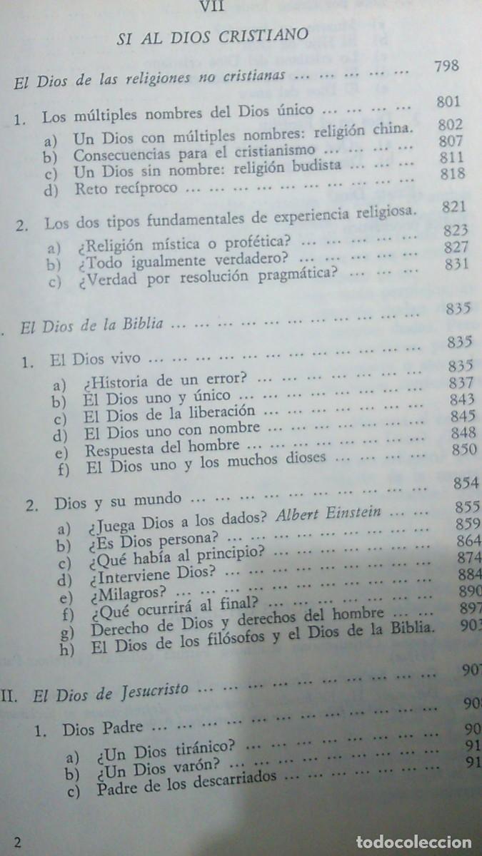 Libros de segunda mano: &iquest;EXISTE DIOS? HANS K&Uuml;NG. 4a EDICI&Oacute;N 1979 - Foto 13
