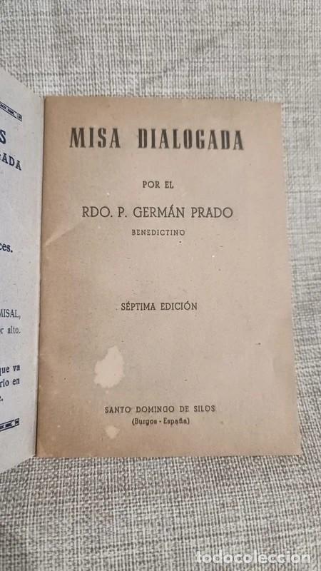 Libros de segunda mano: Misa Dialogada (RDO.. P. Germ&aacute;n Prado) - Foto 3