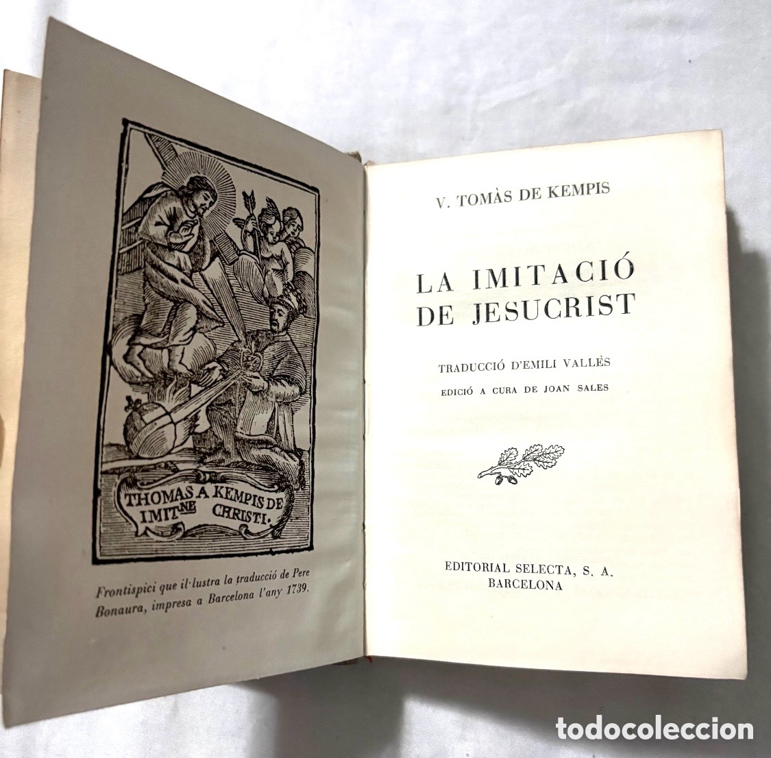 Libros de segunda mano: TOM&Agrave;S DE KEMPIS. LA IMITACI&Oacute; DE JESUCRIST (SELECTA, 1953) - Foto 12