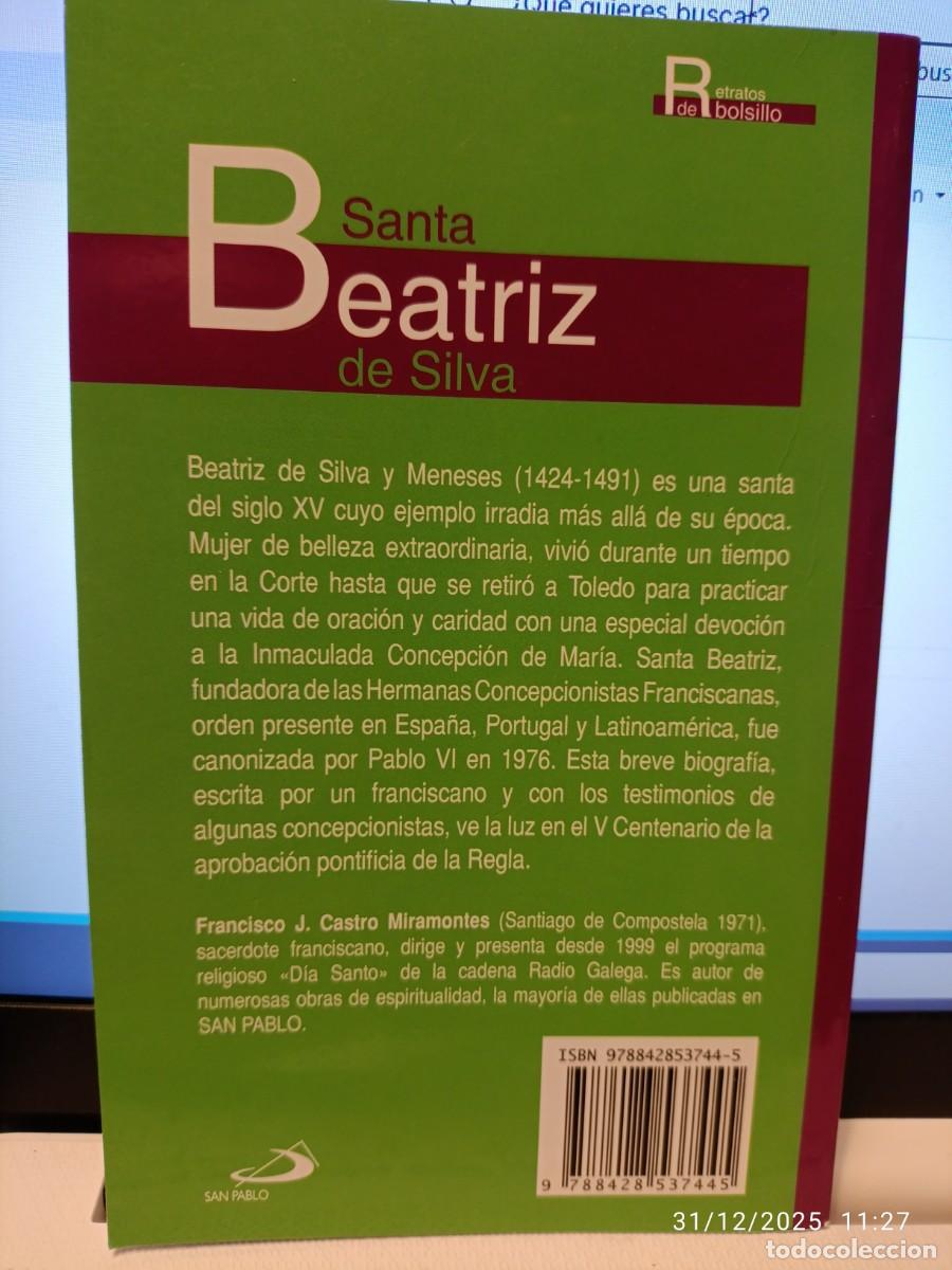 Libros de segunda mano: Santa Beatriz de Silva - Foto 2