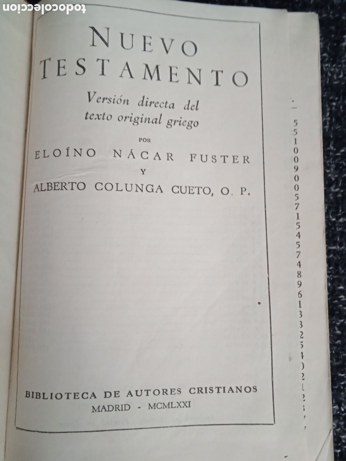 Libros de segunda mano: NUEVO TESTAMENTO. NACAR-COLUNGA - Foto 2