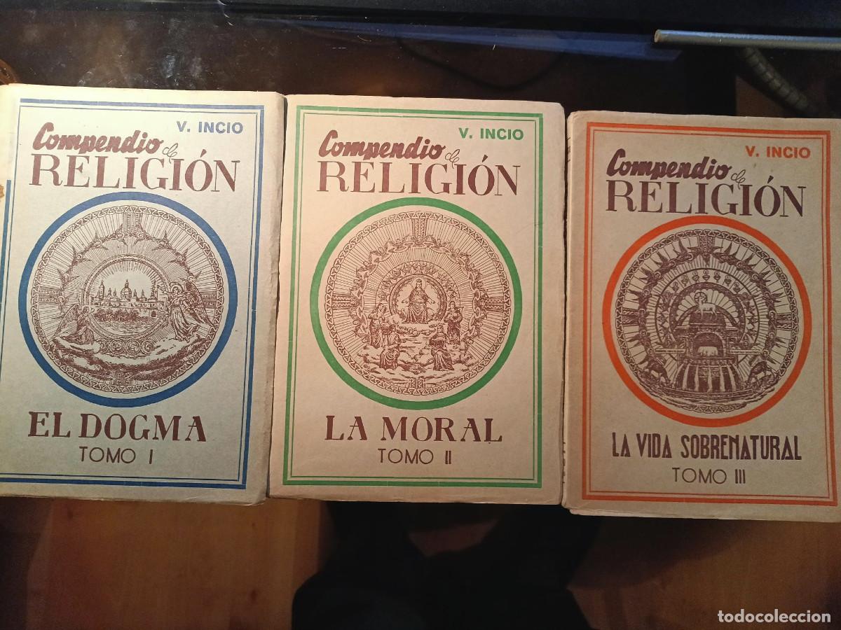 Libros de segunda mano: Compendio de religi&oacute;n. 3 tomos - Foto 1