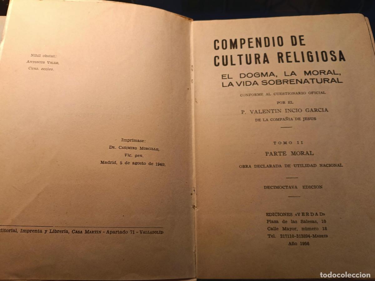 Libros de segunda mano: Compendio de religi&oacute;n. 3 tomos - Foto 4