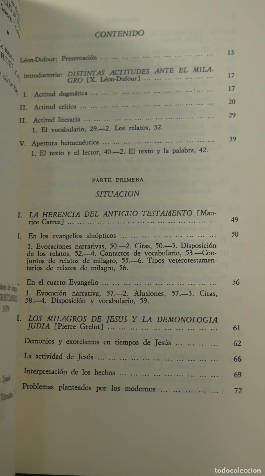 Libros de segunda mano: LEON-DUFOUR LOS MILAGROS DE JESUS - Foto 2