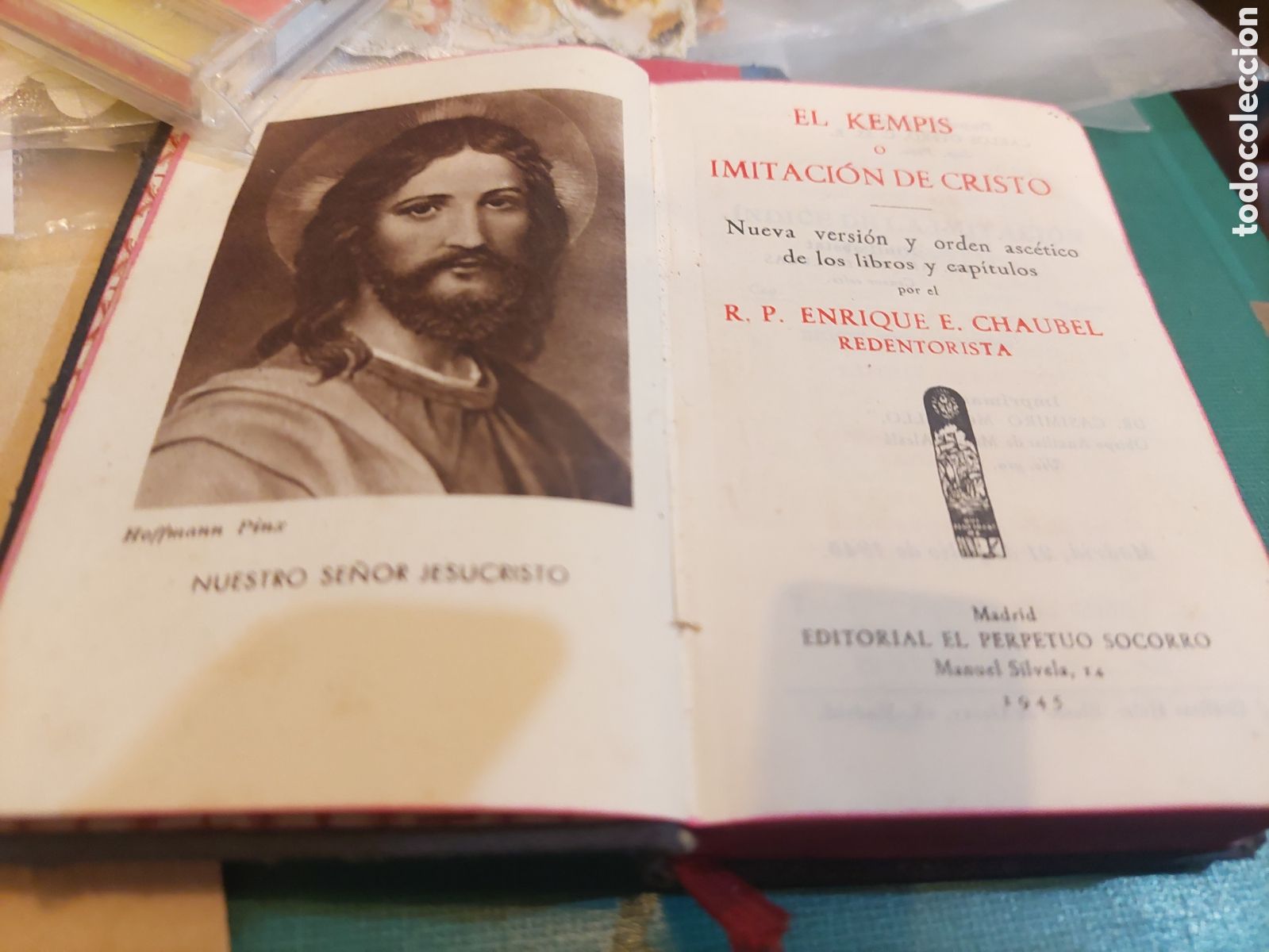 Livres d'occasion: 1945 IMITACION A CRISTO R.P ENRIQUE E.CHAUBEL REDENTORISTA EDITORIAL PERPETUO SOCORRO EL KEMPIS
