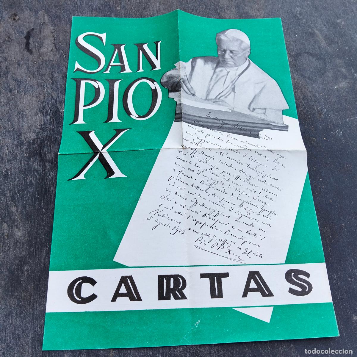 Libri di seconda mano: San Pio X cartas Jose Maria Javierre Juan Flors folleto hoja