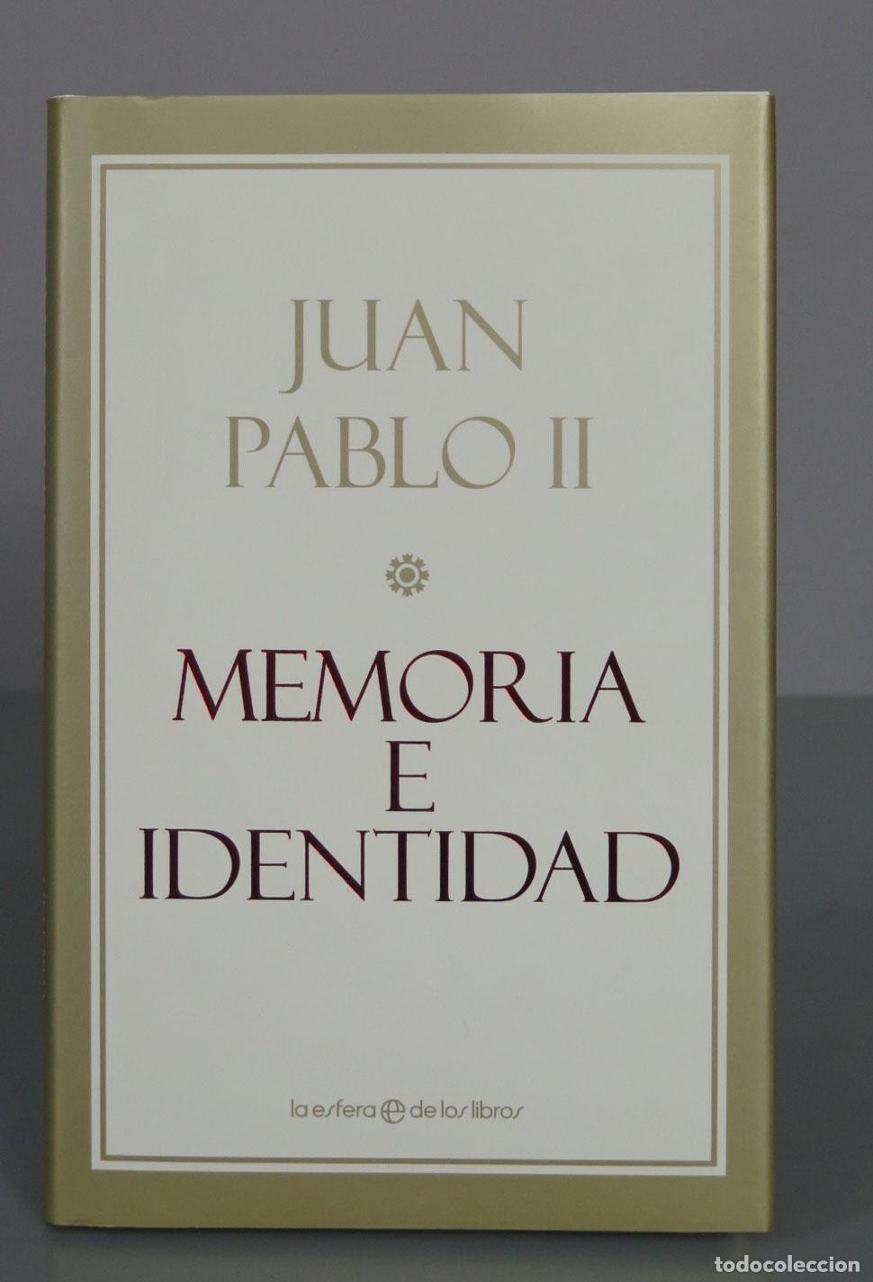 Libros de segunda mano: Memoria e identidad. Juan Pablo II. - Foto 1