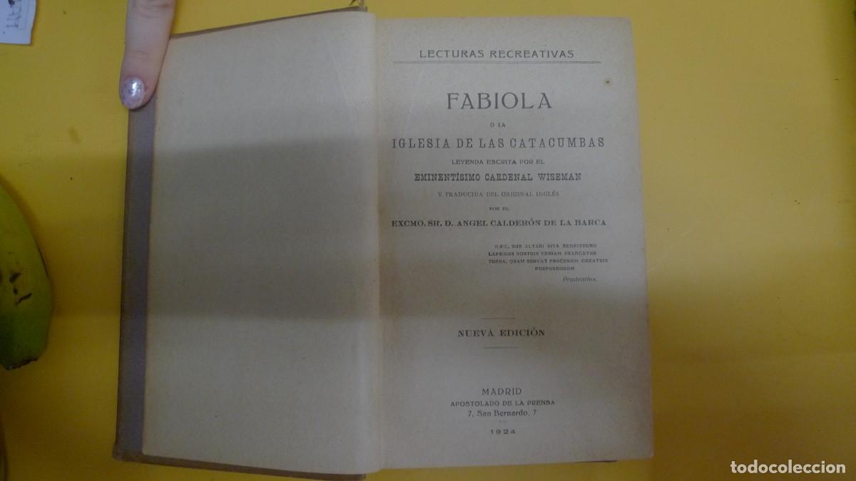 Libros de segunda mano: Fabiola o la iglesia de las Catacumbas - Wiseman - Foto 2