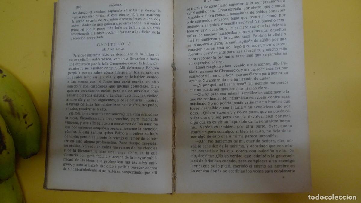 Libros de segunda mano: Fabiola o la iglesia de las Catacumbas - Wiseman - Foto 3