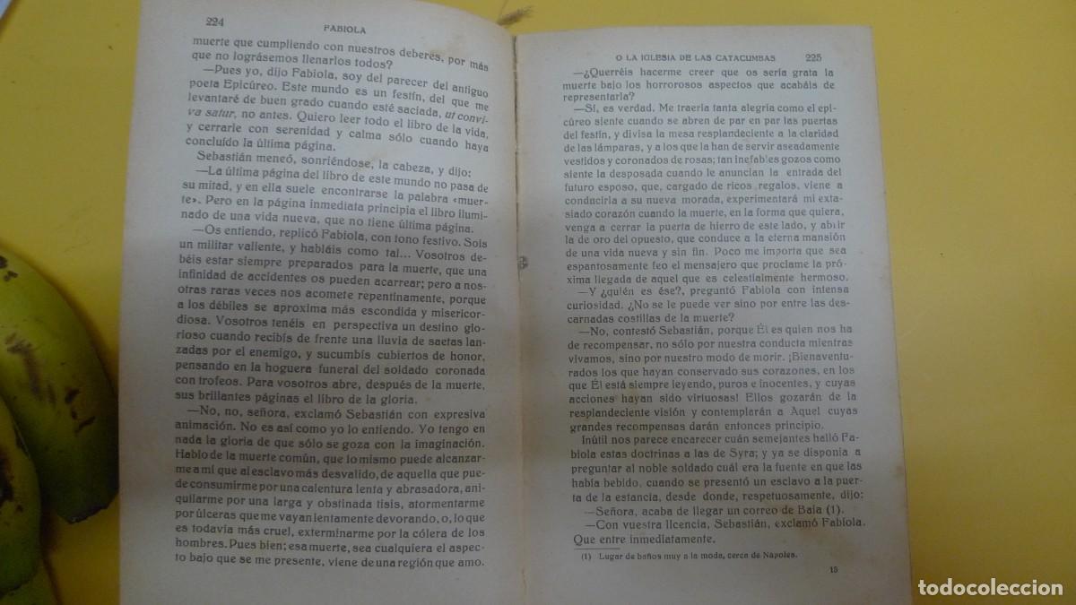 Libros de segunda mano: Fabiola o la iglesia de las Catacumbas - Wiseman - Foto 4