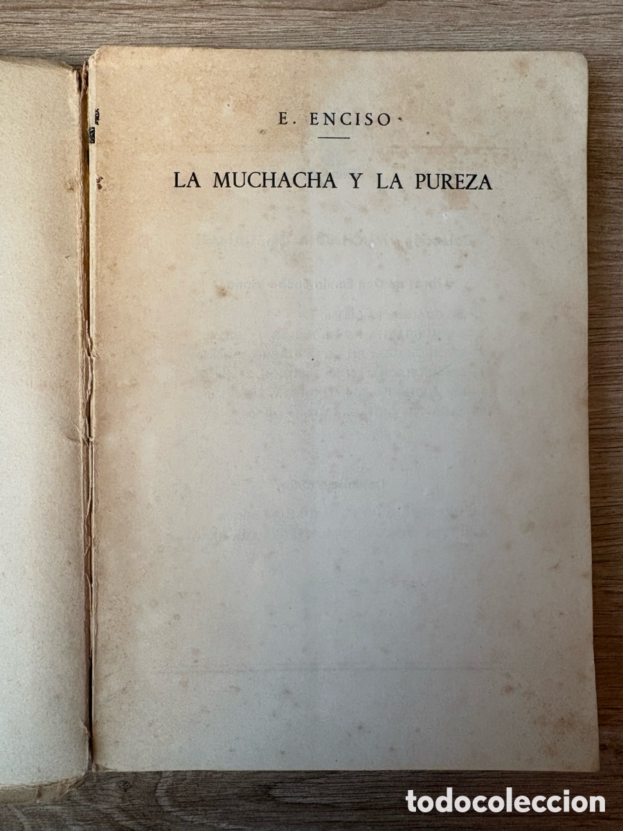 Libros de segunda mano: (L567) La muchacha y la pureza - E. Enciso - 1955 - Foto 7