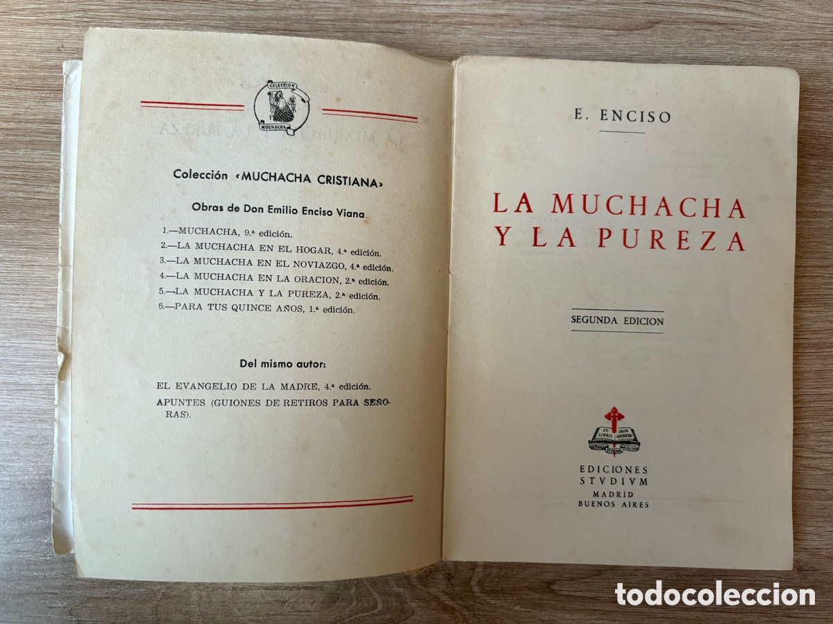 Libros de segunda mano: (L567) La muchacha y la pureza - E. Enciso - 1955 - Foto 8