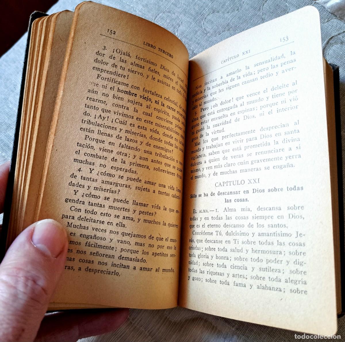 Libros de segunda mano: Libro devocional &ldquo;Imitaci&oacute;n de Cristo&rdquo; 1918 - Foto 5