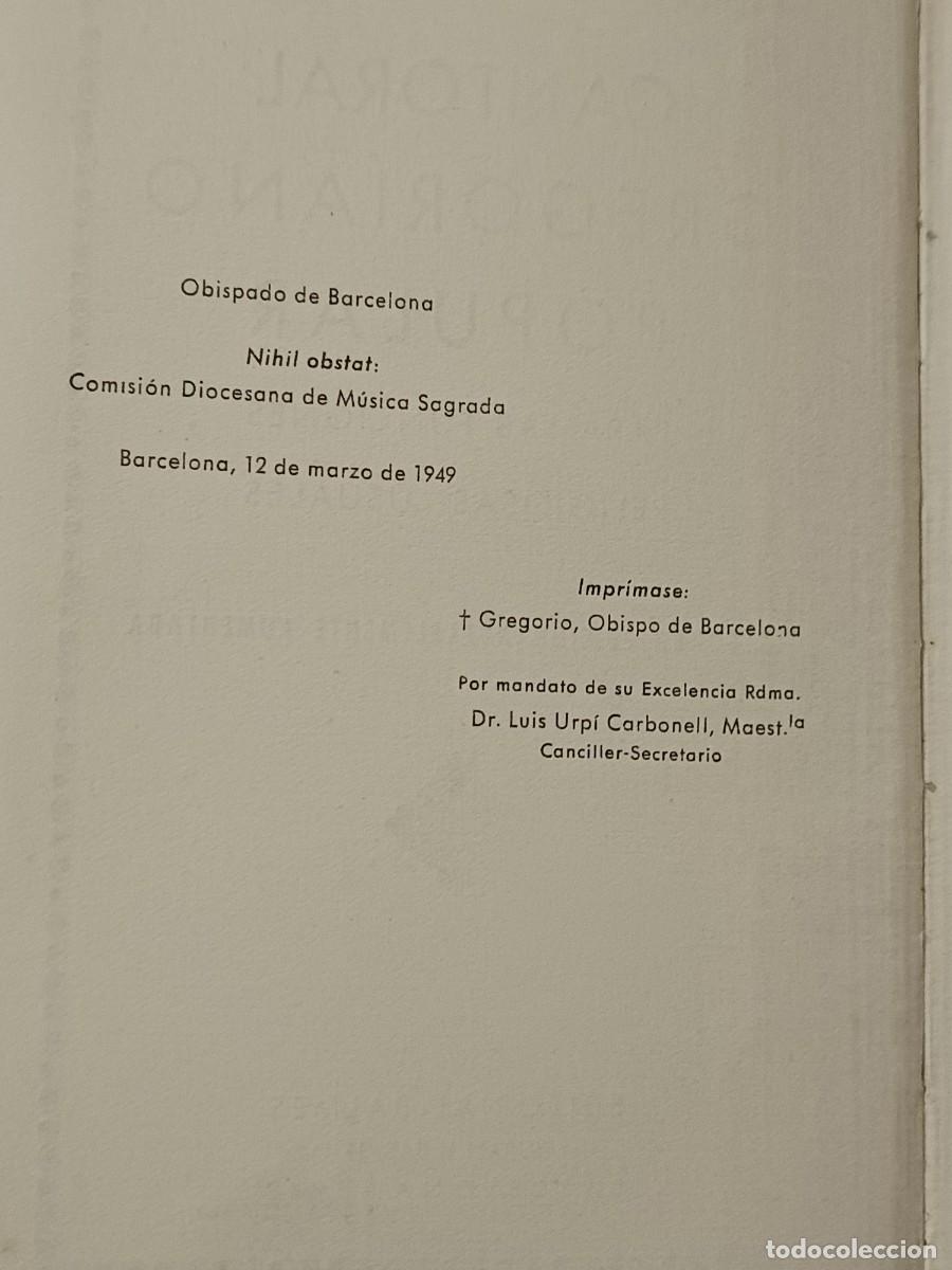 Libros de segunda mano: CANTORAL GREGORIANO POPULAR - Foto 3
