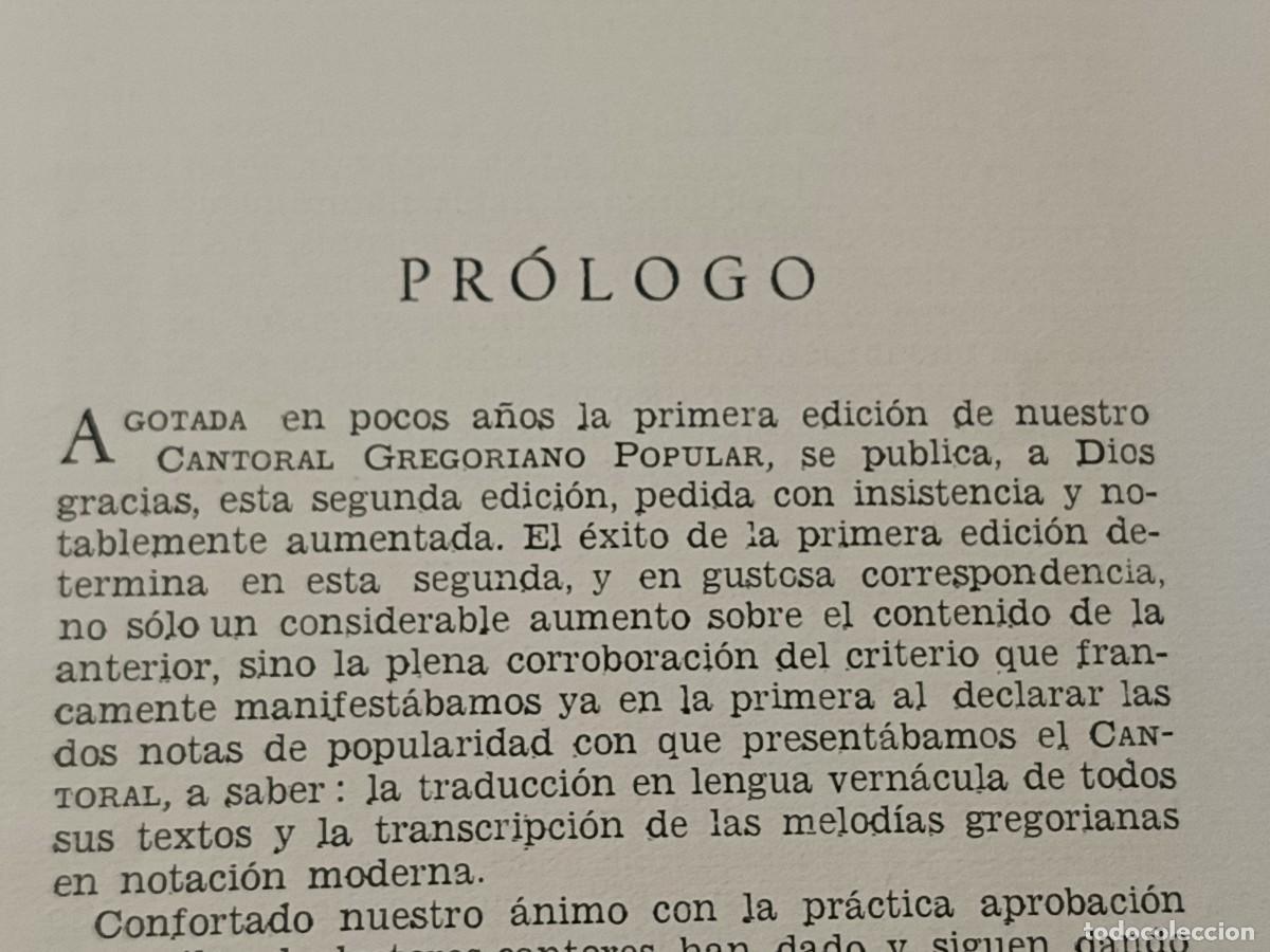 Libros de segunda mano: CANTORAL GREGORIANO POPULAR - Foto 4