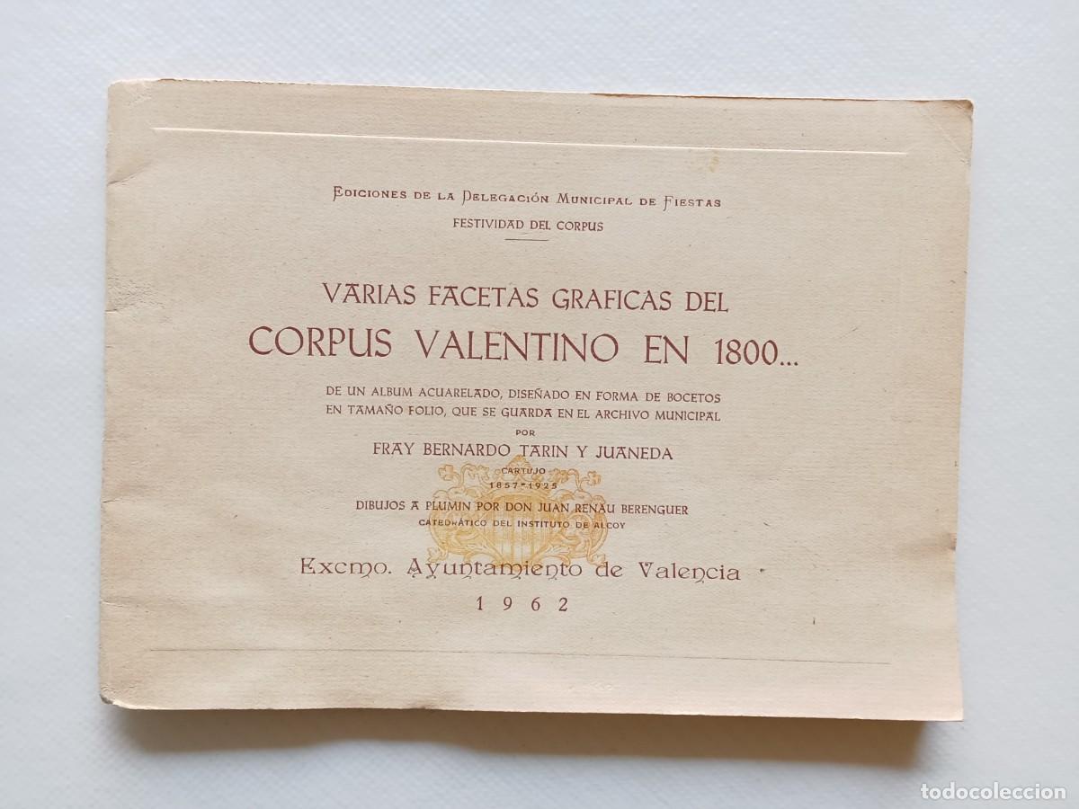 Livres d'occasion: Varias Facetas Gr&aacute;ficas del CORPUS VALENTINO EN 1800 por FRAY BERNARDO TARIN Y JUANEDA 1962