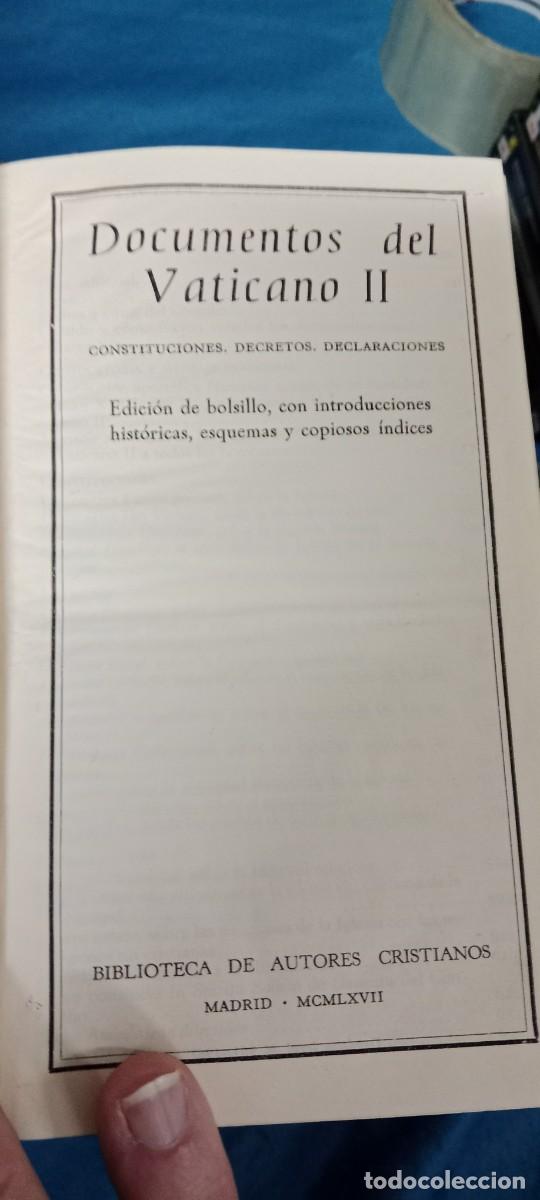 Libros de segunda mano: VATICANO II DOCUMENTOS LIBRO G-64 - Foto 3