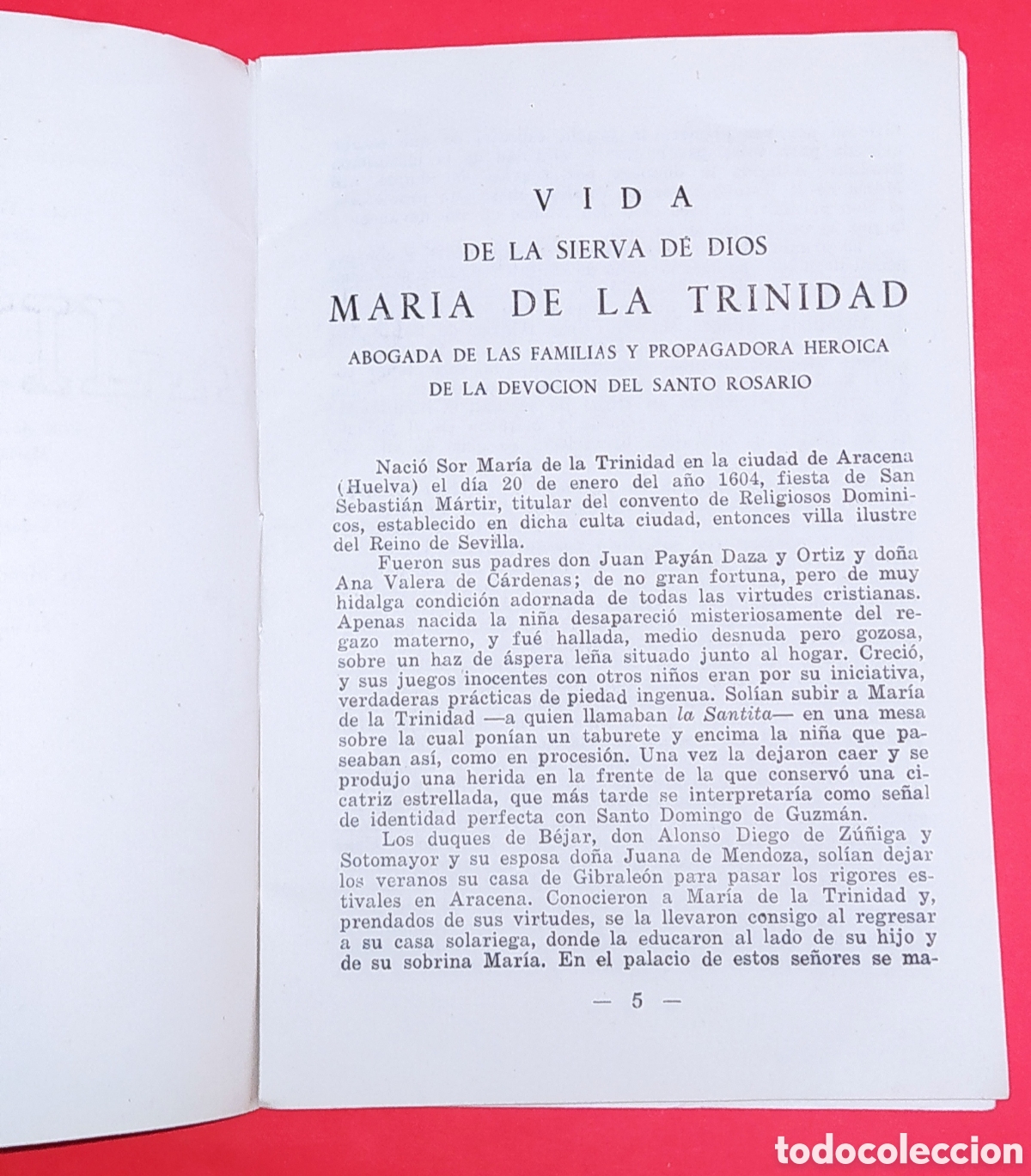 Libros de segunda mano: MAR&Iacute;A DE LA TRINIDAD 1951 - Foto 4