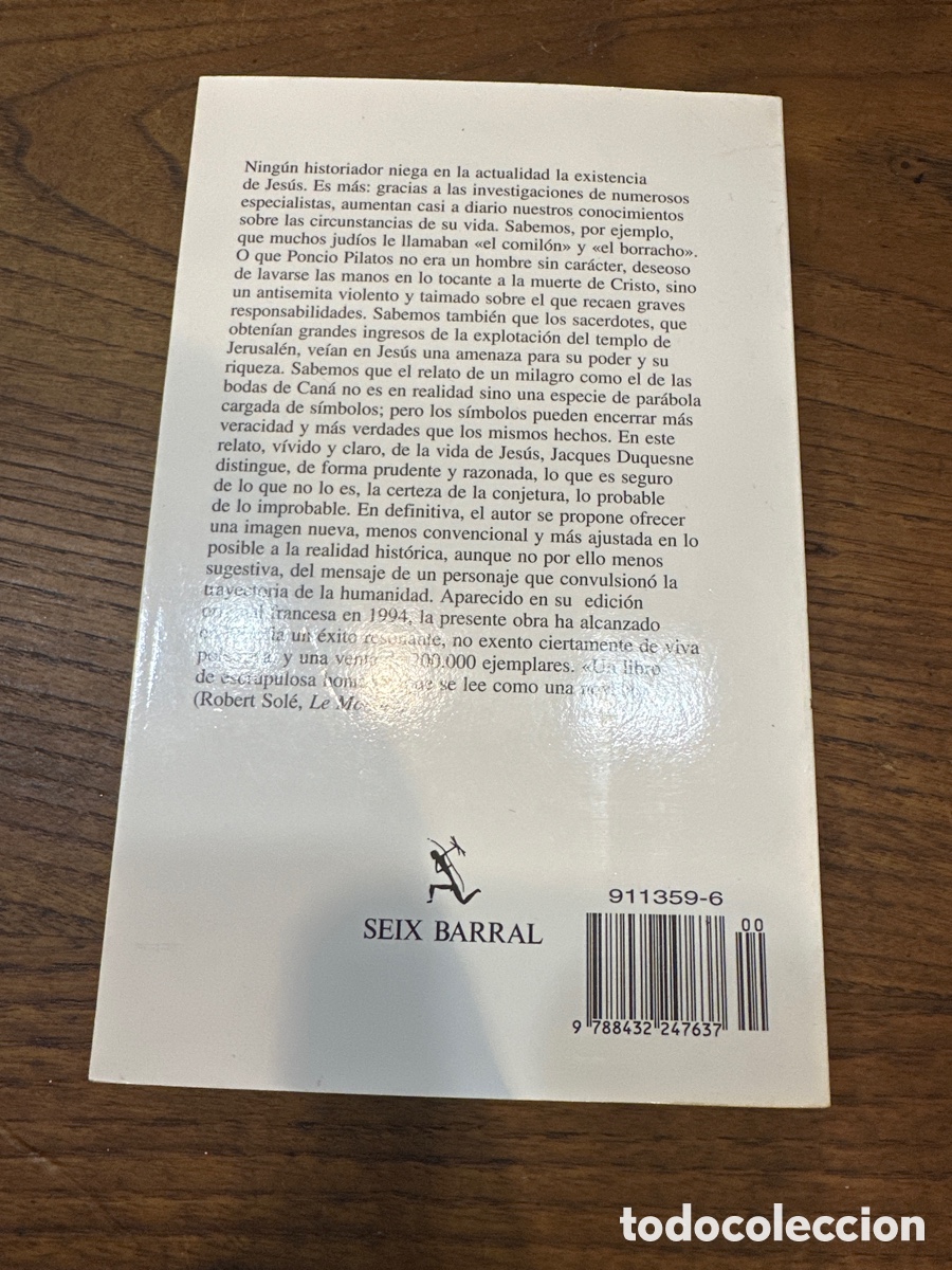 Libros de segunda mano: JES&Uacute;S - JACQUES DUQUESNE - SEIX BARRAL - Foto 5