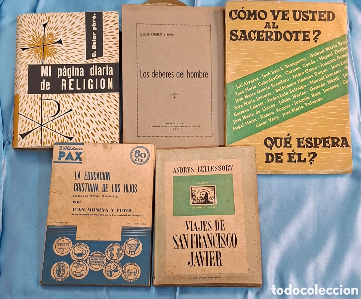 Libros de segunda mano: Conjunto de 5 libros antiguos. - Foto 3
