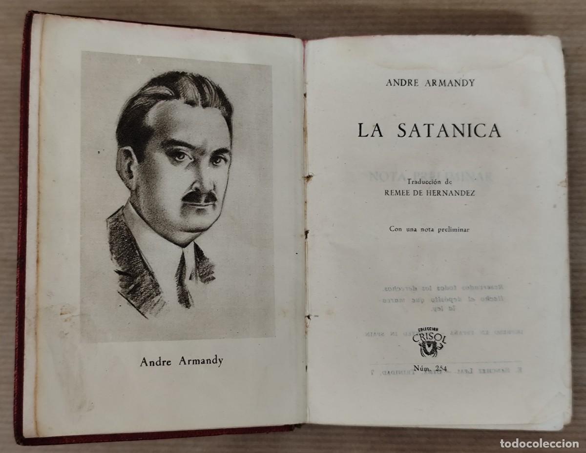 Libros de segunda mano: La Satanica, Andre Armandy 1948 - Foto 1
