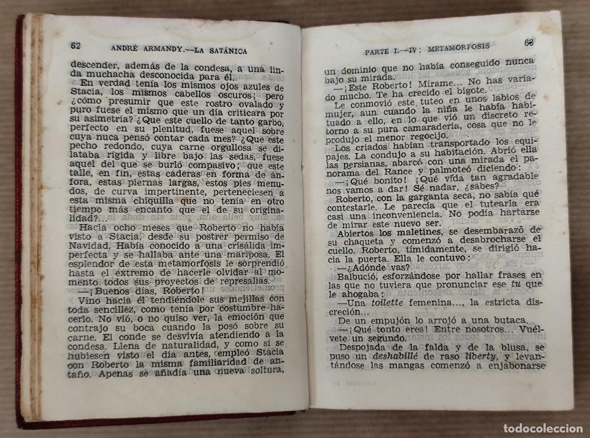 Libros de segunda mano: La Satanica, Andre Armandy 1948 - Foto 4