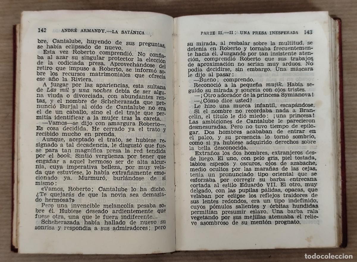 Libros de segunda mano: La Satanica, Andre Armandy 1948 - Foto 5