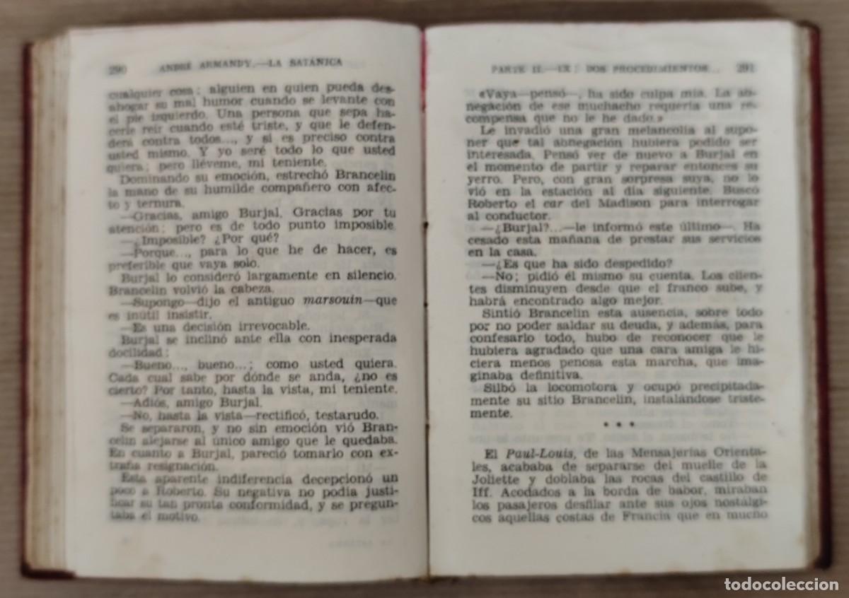 Libros de segunda mano: La Satanica, Andre Armandy 1948 - Foto 7