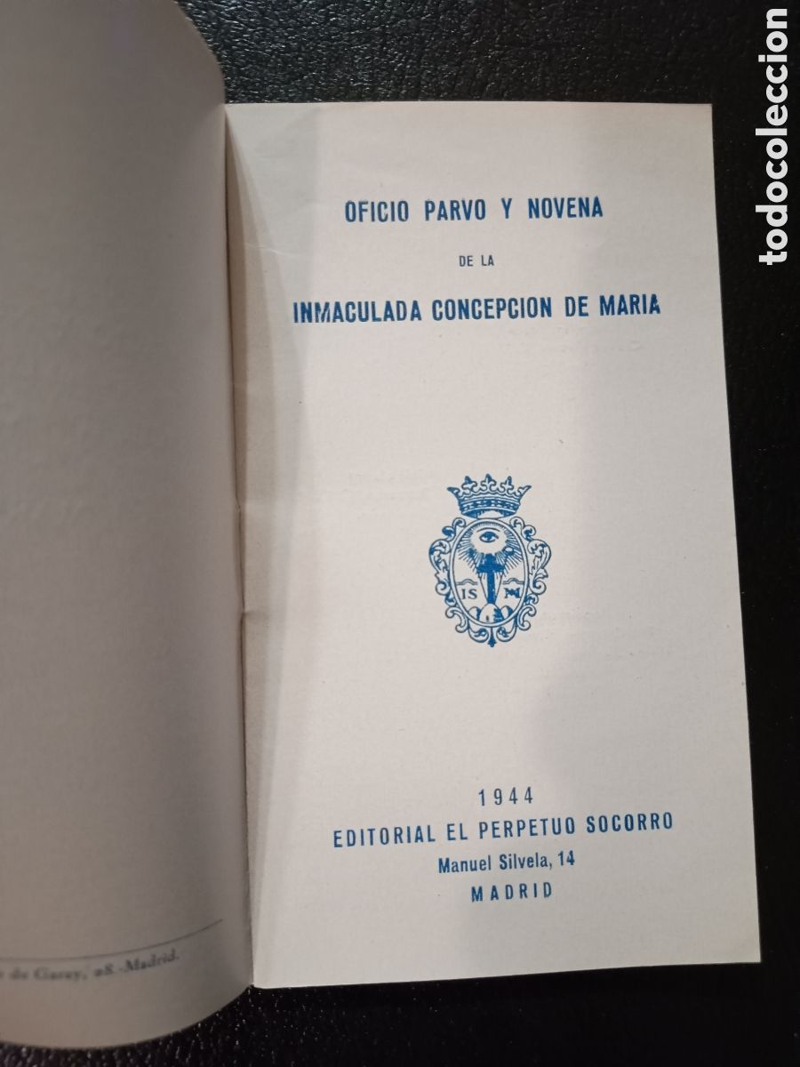 Libros de segunda mano: OFICIO PARVO Y NOVENA DE LA INMACULADA CONCEPCI&Oacute;N 1944 - Foto 4