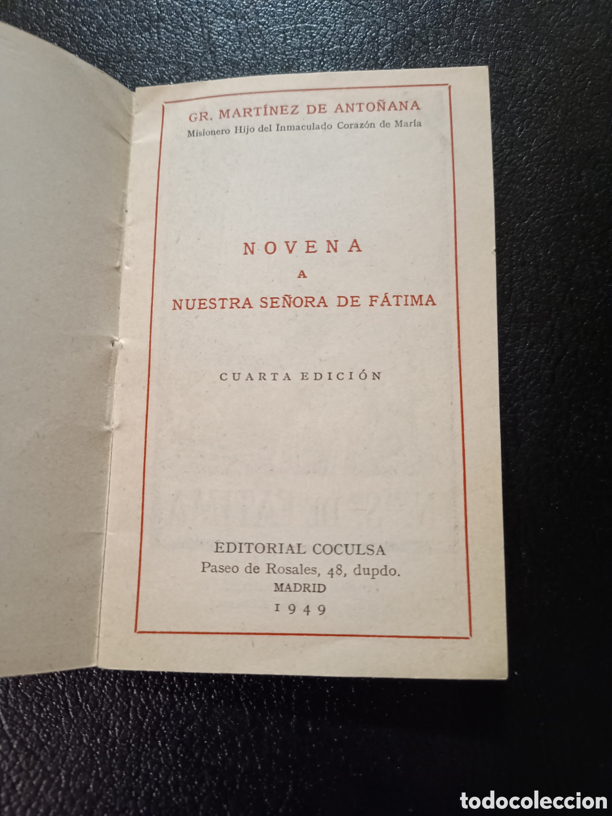 Libros de segunda mano: NOVENA A NUESTRA SE&Ntilde;ORA DE FATIMA - 1949 - Foto 3