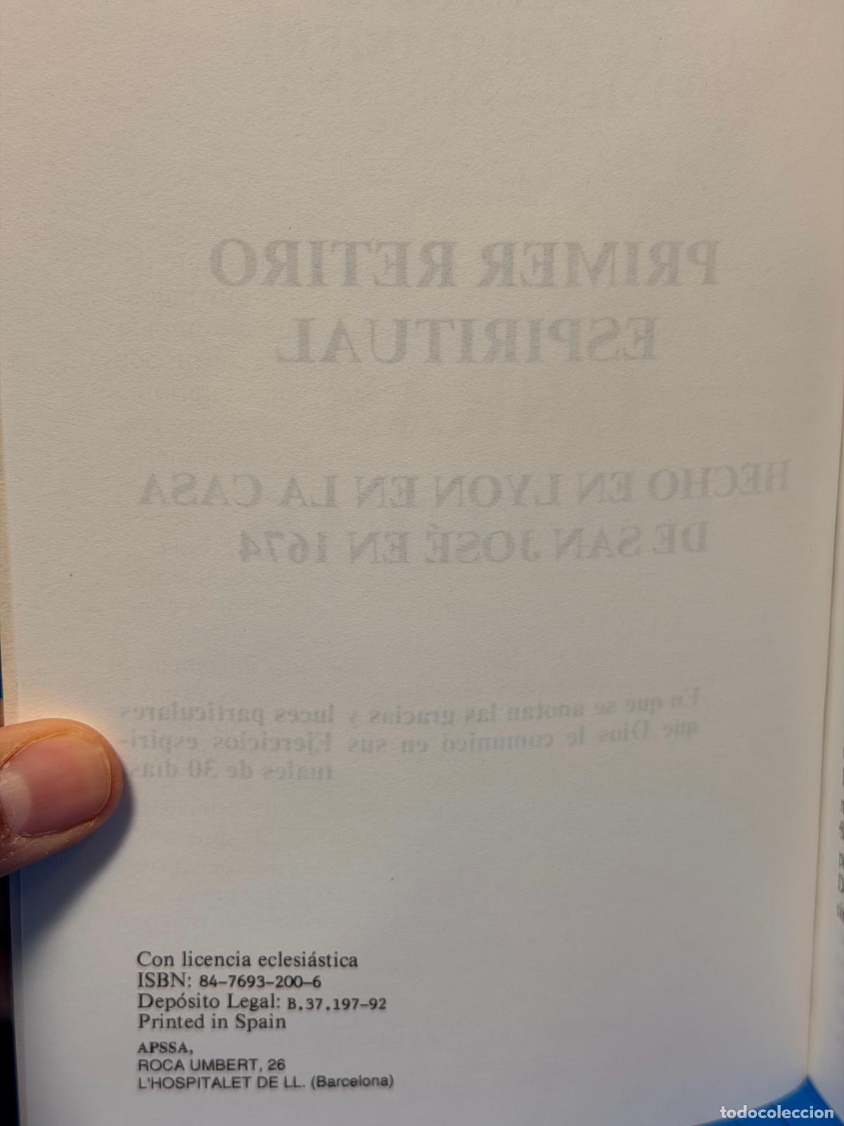 Libros de segunda mano: OBRAS SELECTAS &ndash; APSSA &ndash; CLAUDIO DE LA COLOMBIERE &ndash; 1992 - Foto 2