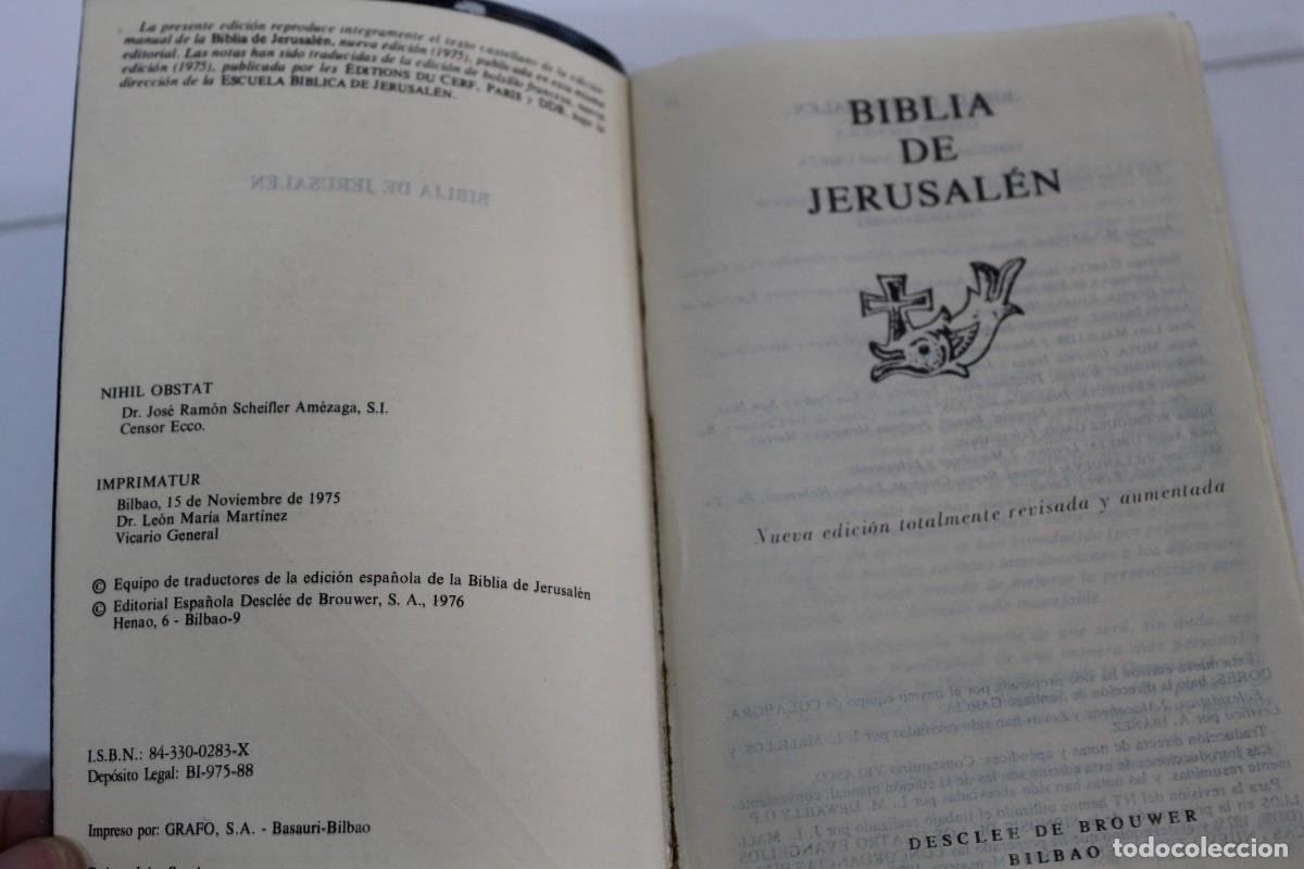 Libros de segunda mano: LA BIBLIA DE JERUSALEN DDB 1976 - Foto 2