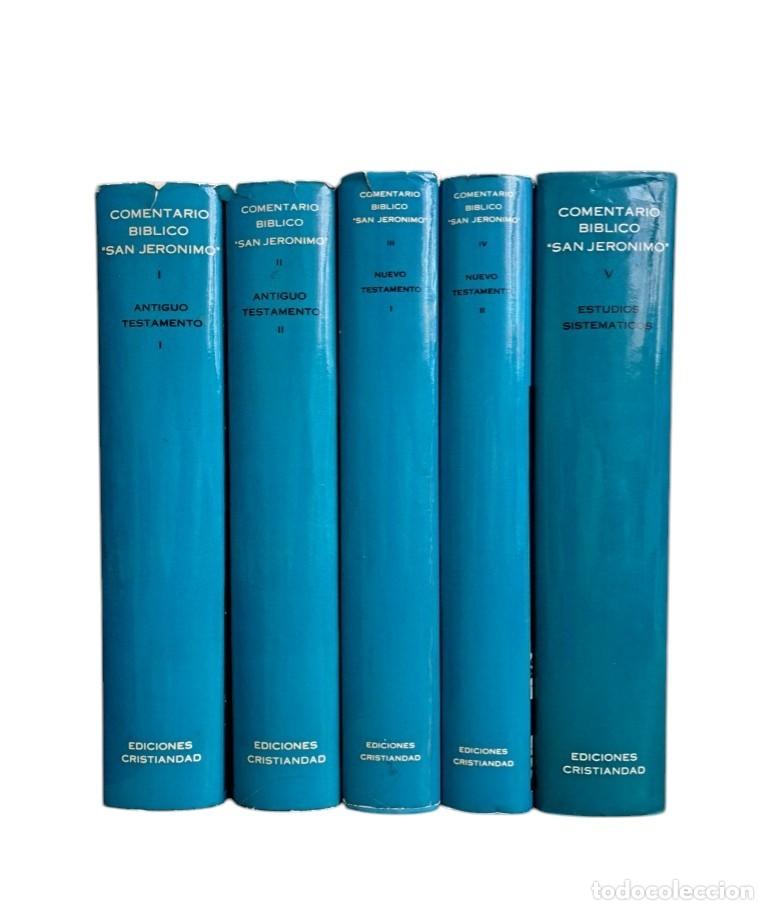 Libri di seconda mano: COMENTARIO B&Iacute;BLICO &rdquo;SAN JER&Oacute;NIMO&rdquo;. NUEVO Y ANTIGUO TESTAMENTO (5 VOLS.)