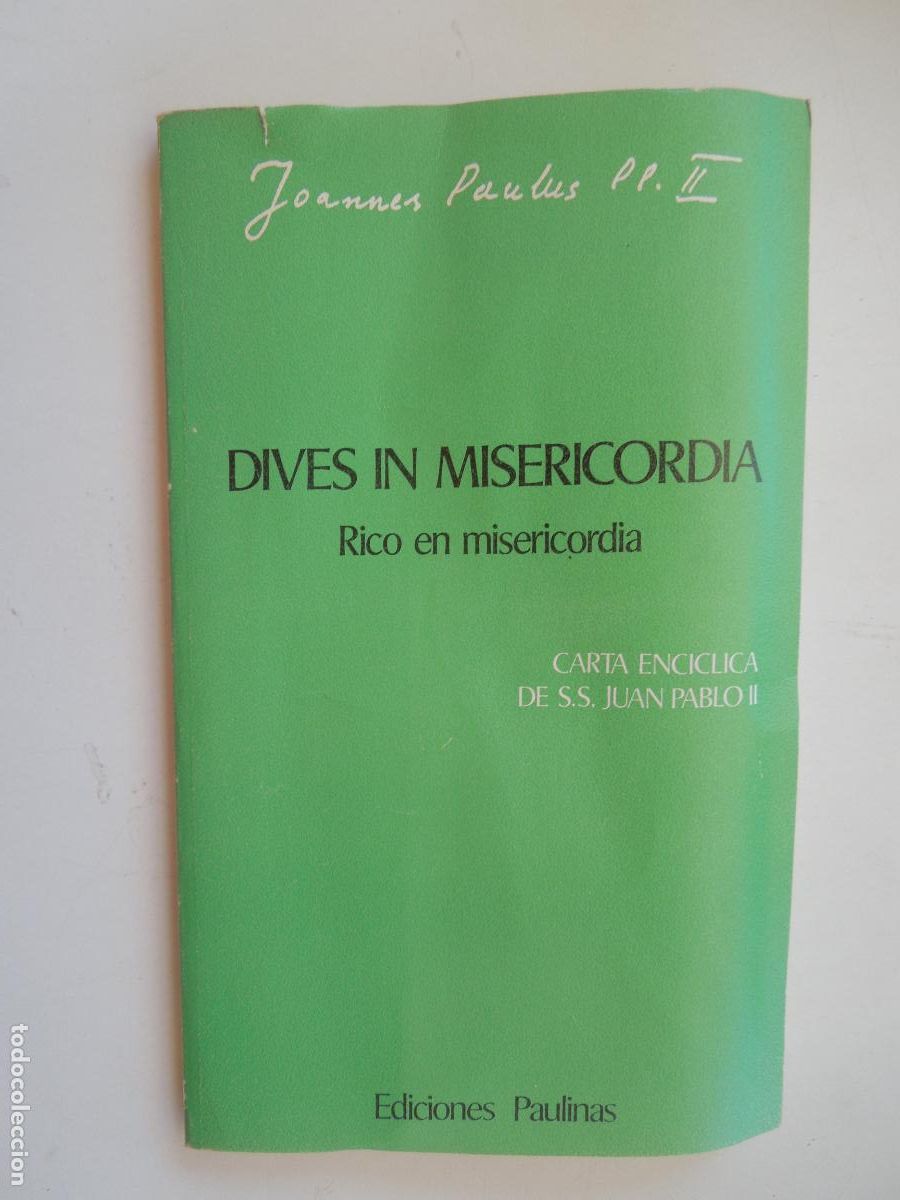 Libros de segunda mano: DIVES IN MISERICORDIA-RICO EN MISERICORDIA - JOANNES PAULUS II - EDICIONES PAULINAS 1980.