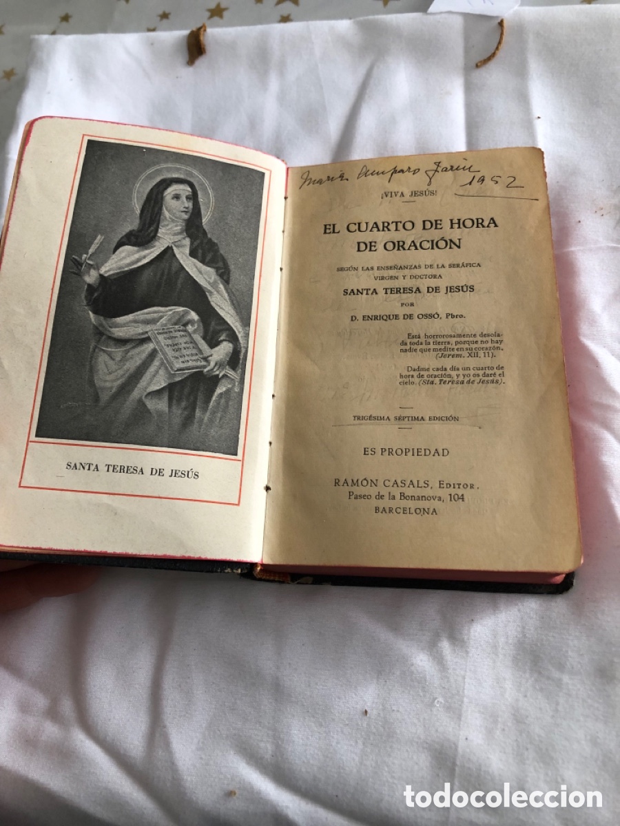 Libros de segunda mano: Libro religioso El Cuarto de Hora de Oraci&oacute;n - Foto 4