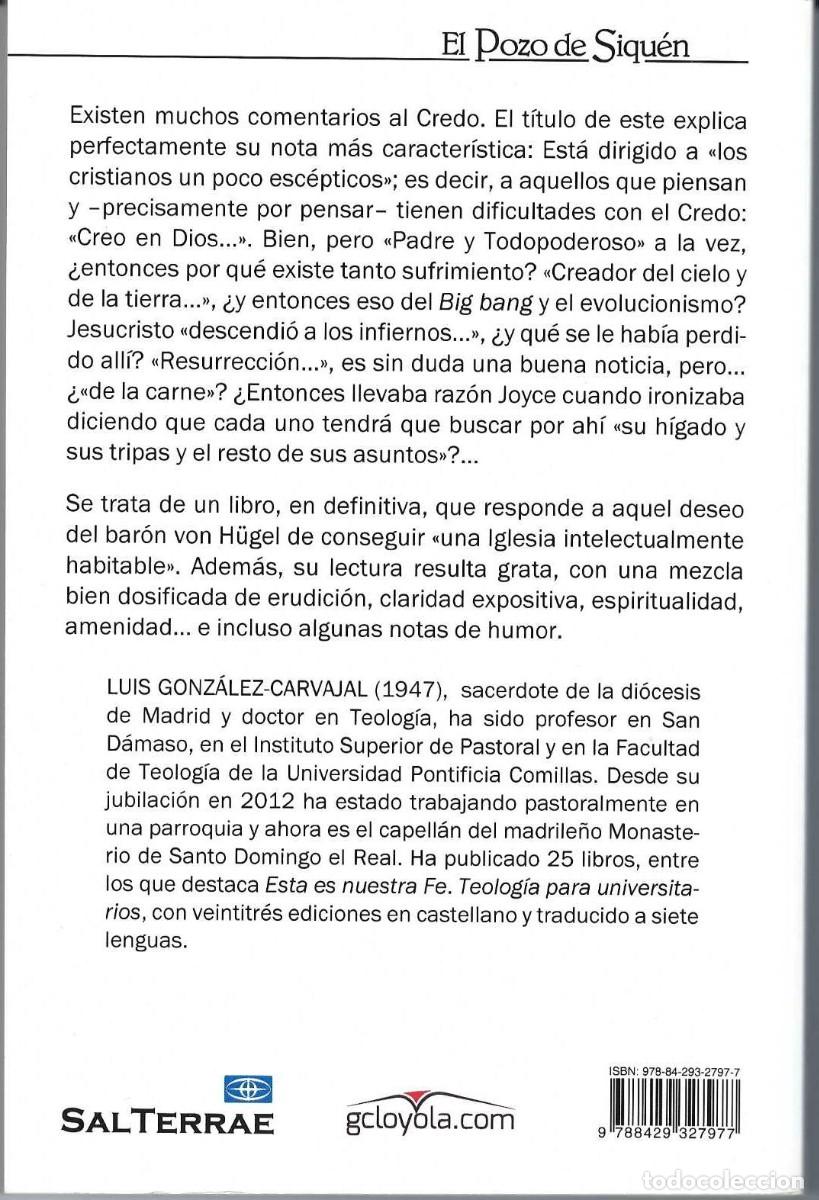 Libros de segunda mano: El Credo explicado a los cristianos un poco esc&eacute;pticos - Foto 2