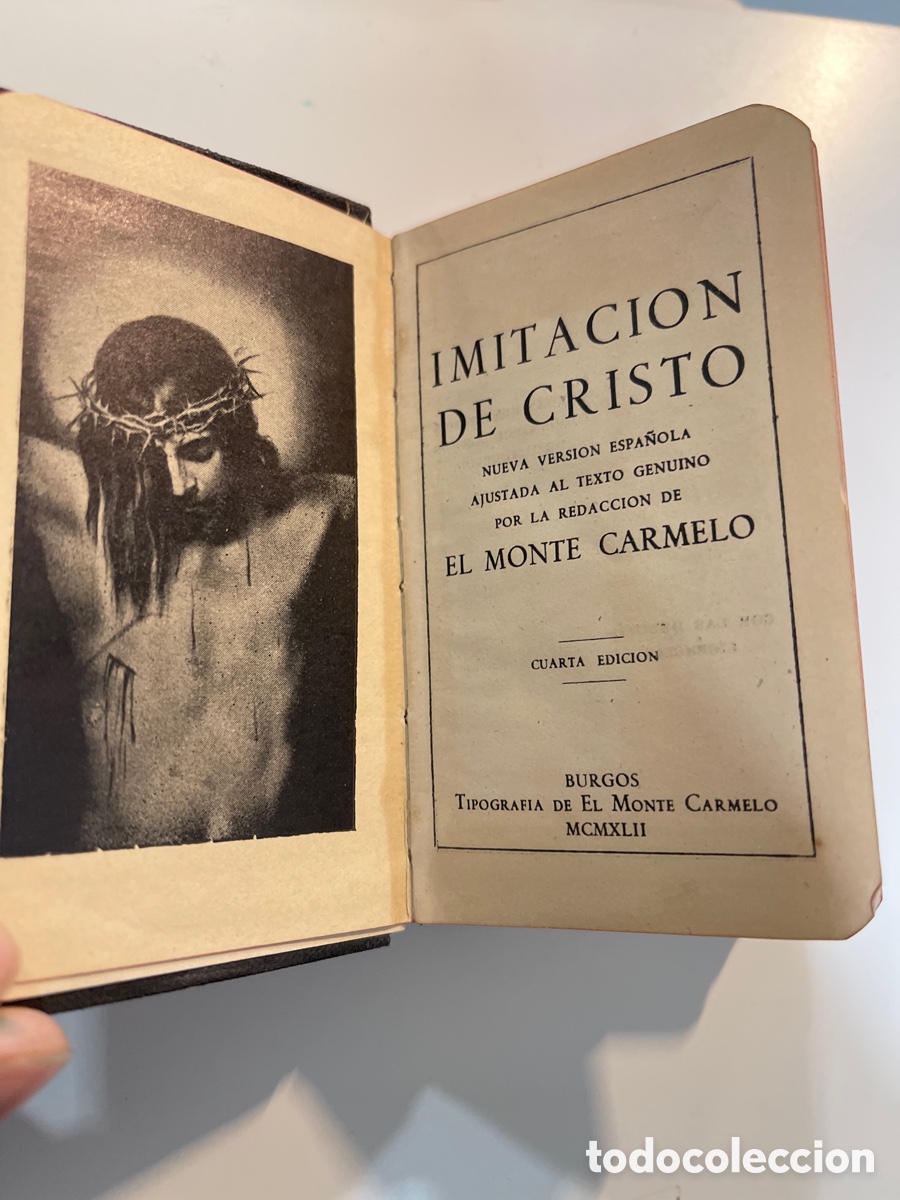 Gebrauchte B&uuml;cher: LIBRO IMITACION DE CRISTO, CUARTA EDICION 1942, MONTE CARMELO