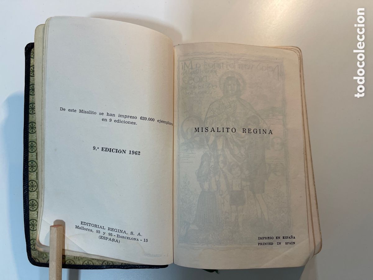 Gebrauchte B&uuml;cher: LIBRO MISALITO REGINA 9&ordf; EDICION 1962, POR EL P.LUIS RIBERA CLARETIANO, ILUSTRACIONES