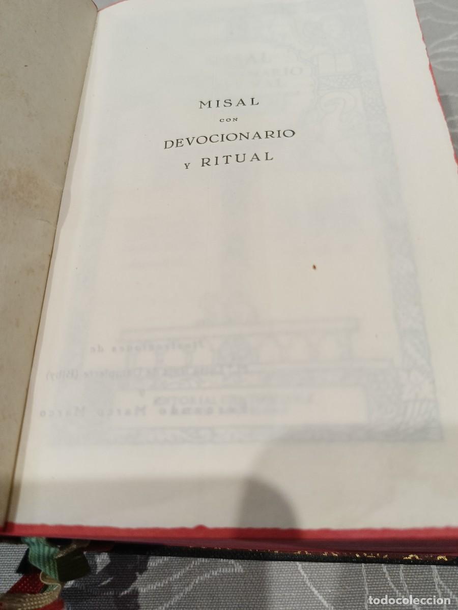 Libros de segunda mano: MISAL Devocionario Ritual - Foto 3